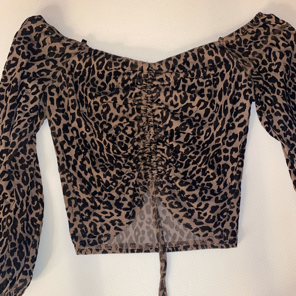 Cheetah print blouse size small